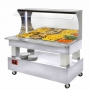 Buffet chaud mural 4 X GN 1/1