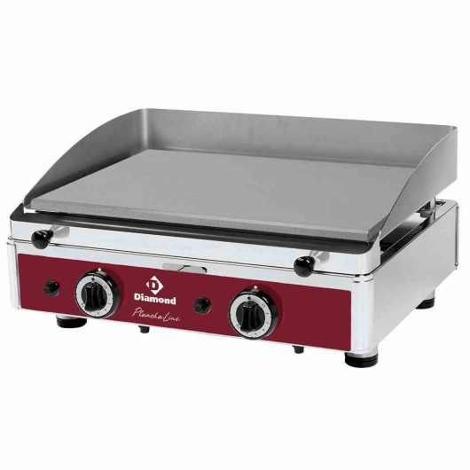 Plancha gaz acier ou chrome 555x400 mm