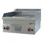 Plancha gaz de table, 2 zones de cuisson lisses