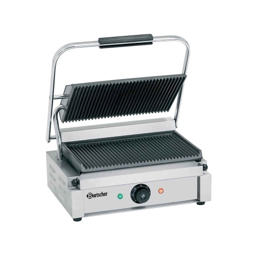 Grill contact "Panini" surface rainurée