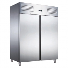 Armoire froide négative inox 1400 L, 2 portes pleines