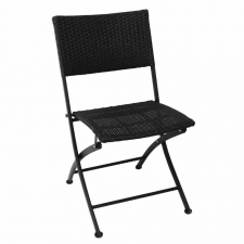 Chaises pliantes en rotin PE (lot de 2)