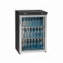 Arrière bar réfrigéré inox 150 L 1 porte vitrée charnières droite