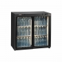 Arrière bar réfrigéré 2 portes coulissantes vitrées 250 L modèle haut