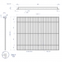 Grille pour armoire froide SOFRACOLD AE601 GN 2/1