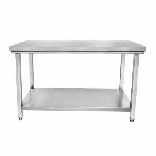 Table inox centrale P. 600 mm L. 600 mm