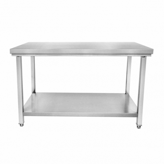 Table inox centrale P. 600 mm L. 1400 mm