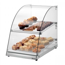 Vitrine buffet neutre courbée 70 litres