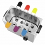 Cuiseur à oeufs 4L inox 6 supports de couleur
