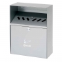 Cendrier mural tout inox 6,5 L