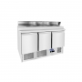 Saladette 3 portes avec couvercle 7 bacs GN1/6
