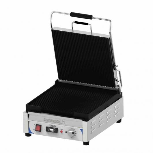 Grill panini large XL 2 faces rainurées et minuteur