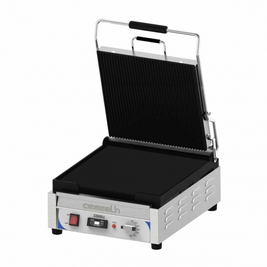 Grill panini XL rainurée-lisse avec minuteur