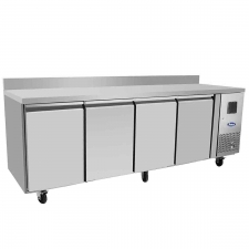 Table réfrigérée négative 3 portes 480 L 600 mm avec dosseret