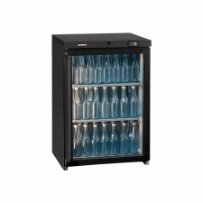 Arrière bar réfrigéré 150 L 1 porte vitrée charnières droite