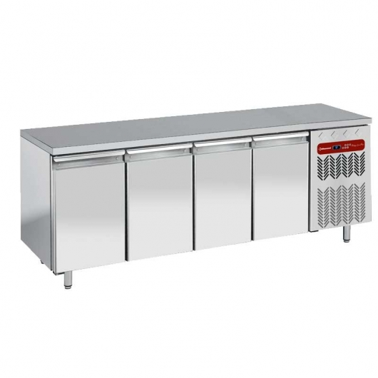 Tour pâtissière dessus inox central 4 portes 600X400 - 593 L