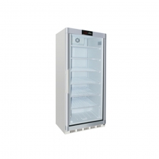 Armoire froide négative blanche 590 L 7 clayettes, porte vitrée