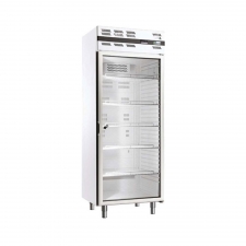 Armoire froide positive ventilée GN 2/1 476 L 1 porte vitrée blanche
