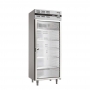 Armoire froide positive ventilée GN 2/1 476 L 1 porte vitrée inox