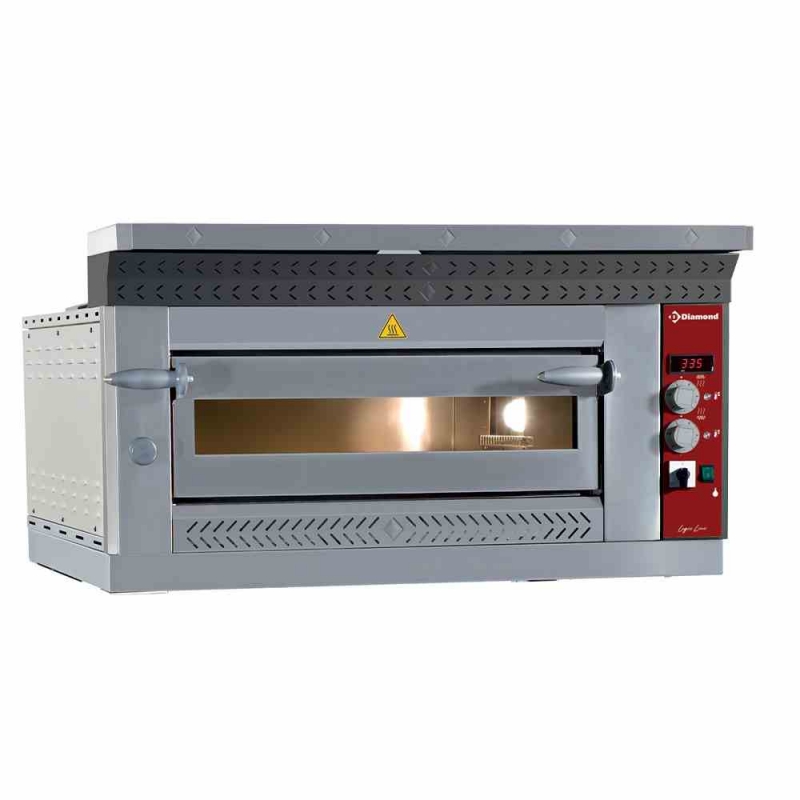 Four à pizza électrique 6 + 6 x 35 cm (largeur) - 18kW - 400V