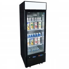 Vitrine positive avec bandeau lumineux 1 porte