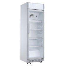 Armoire réfrigérée 1 porte vitrée avec caisson lumineux série C 346 L