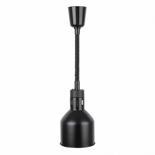 Lampe chauffante rétractable finition noir mat 250 W