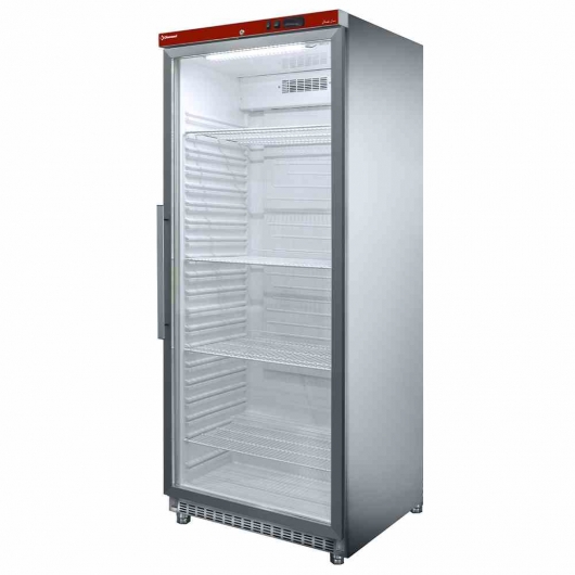 Armoire frigorifique ventilée inox 1 porte vitrée 600 L