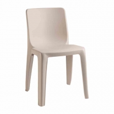 Chaise empilable d'extérieur / intérieur beige 