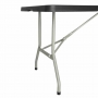 Table pliable au centre noire