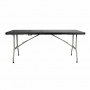 Table pliable au centre noire