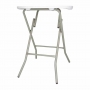 Table ronde 600 mm blanche  pieds pliables