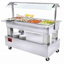 Buffet réfrigéré 4 GN 1/1 blanc