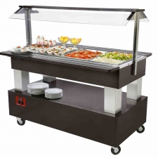 Buffet réfrigéré 4 GN 1/1 wengé