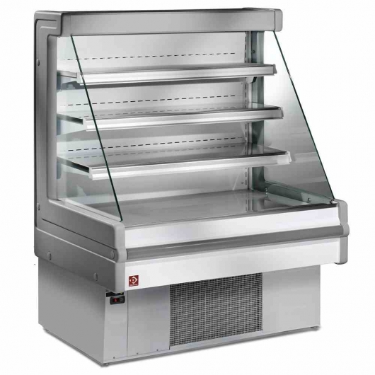 Vitrine réfrigérée murale Mandy 4 niveaux 1200 mm gris
