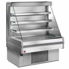 Vitrine réfrigérée murale Mandy 4 niveaux 1500 mm gris