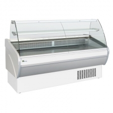 Vitrine bombée froid statique avec réserve largeur 1040 mm