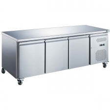 Table réfrigérée pâtissière 600x400 série STAR 3 portes dessus inox