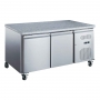 Table réfrigérée pâtissière 600x400 série STAR 2 portes dessus granit