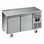 Meuble froid pâtissier central 2 portes dessus inox