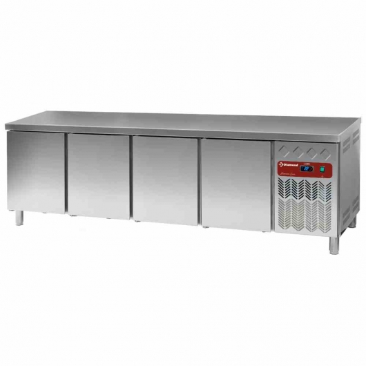 Table frigorifique ventilée 760 L, 4 portes EN 600x400