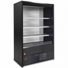 Vitrine murale 1000 mm libre service noire