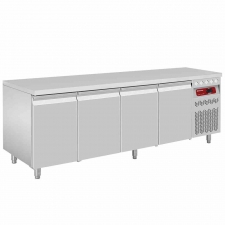 Table frigorifique ventilée 4 portes GN 1/1 capacité 550 L