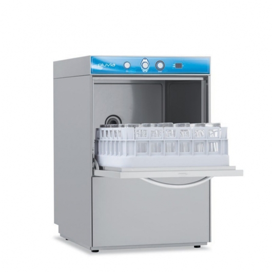 Lave-verres 400 x 400 mm cuve 8 L avec pompe de vidange