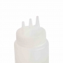 Bouteille souple transparente 3 embouts 681ml