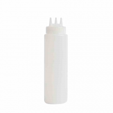 Bouteille souple transparente 3 embouts 681ml