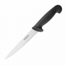 Couteau à filet noir 150 mm