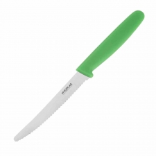 Couteau à tomates denté vert 100 mm