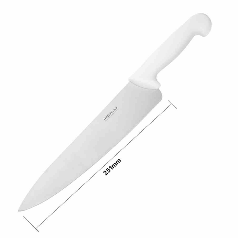 Couteau de cuisinier blanc 255 mm - Boulevard des pros