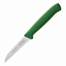 Couteau d'office denté Pro-Dynamic HACCP vert 75 mm